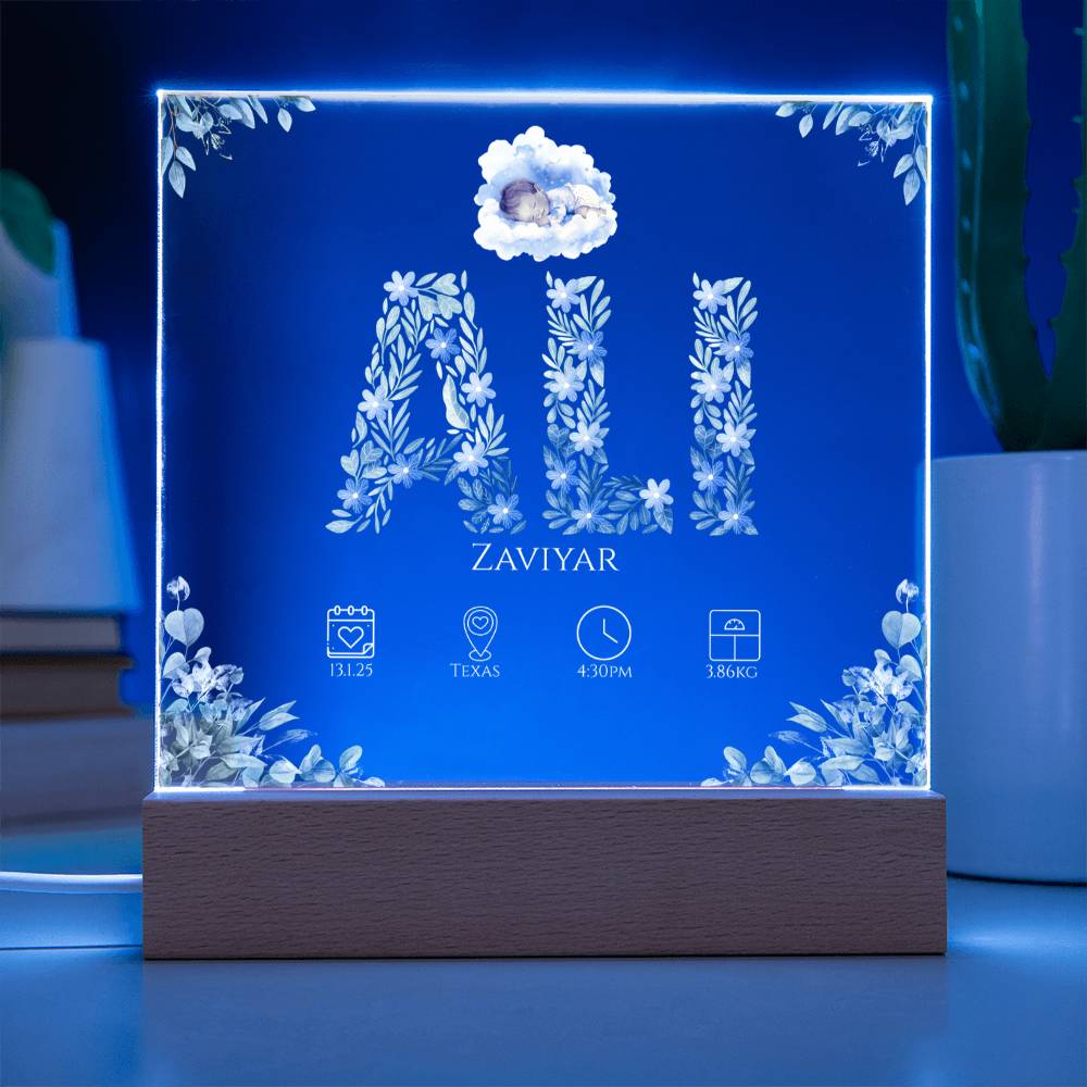 Gift for Muslim Son Baby Naming With Personalized by Qiyam