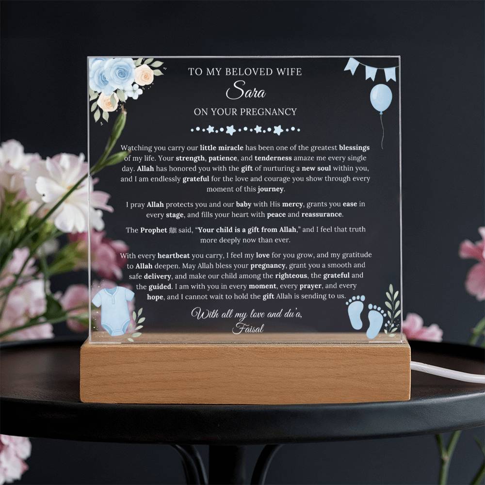 Gift for Wife Pregnancy From Husband, A Very Thoughtful Message With Hadith by Qiyam