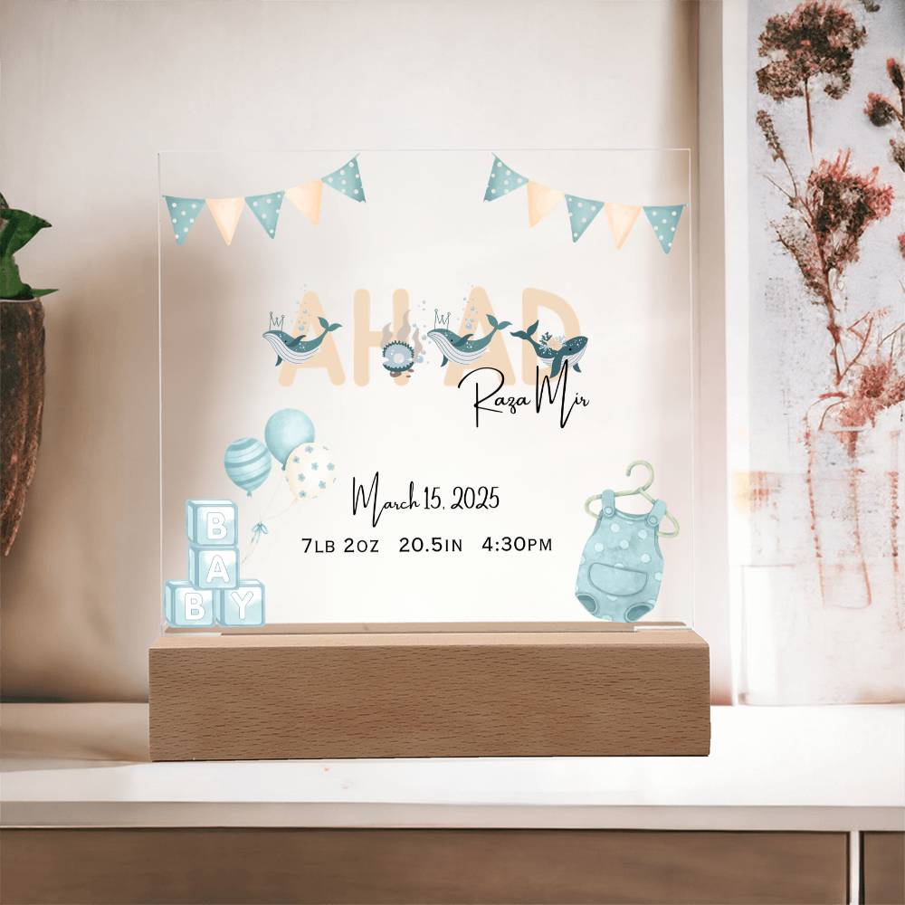 Gift for Muslim Son Baby Naming With Personalized by Qiyam