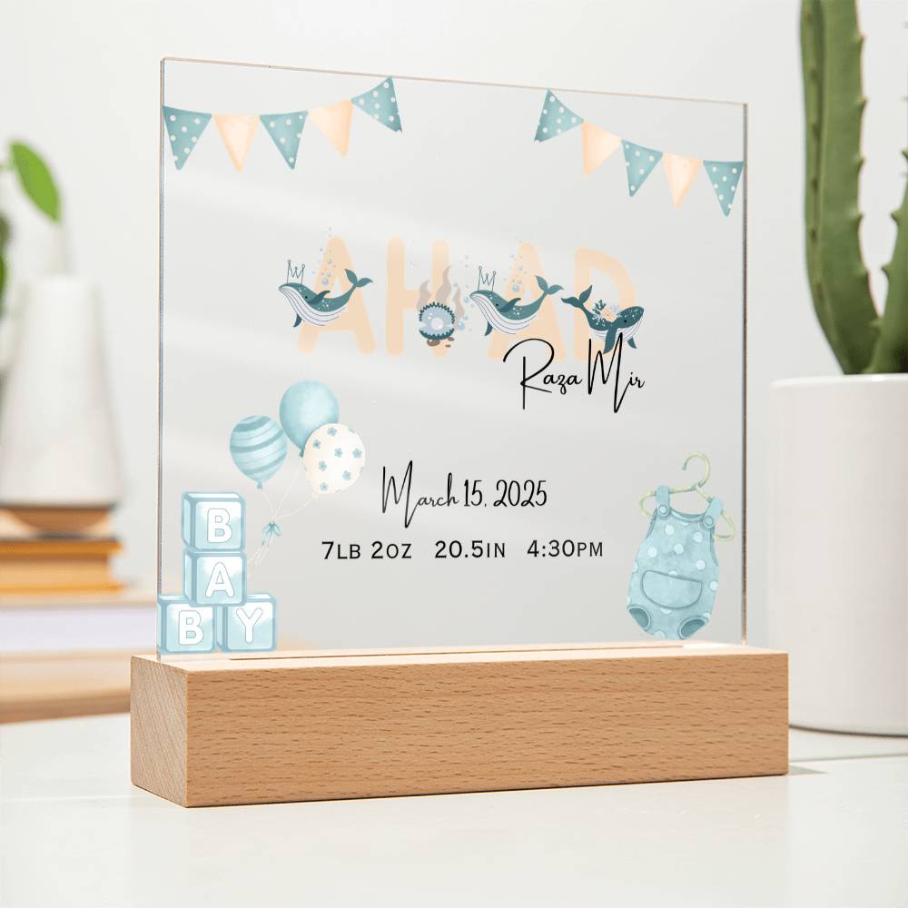 Gift for Muslim Son Baby Naming With Personalized by Qiyam