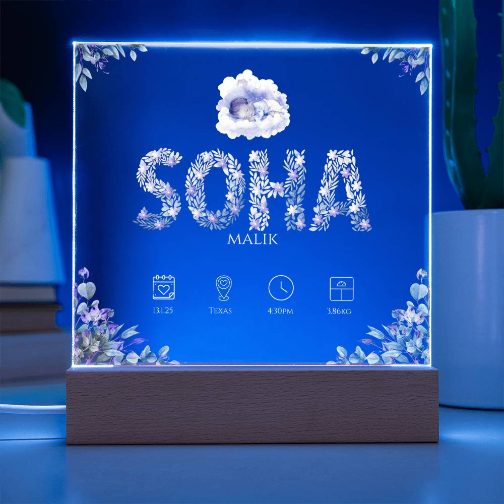 Gift for Muslim Daughter Baby Naming With Personalized by Qiyam