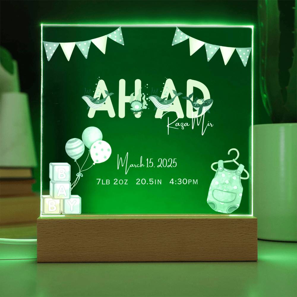 Gift for Muslim Son Baby Naming With Personalized by Qiyam