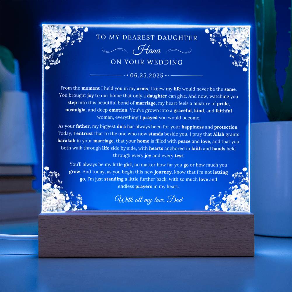 Gift for Daughter Wedding from Dad, A Very Beautiful Emotional Message With Duaa by Qiyam