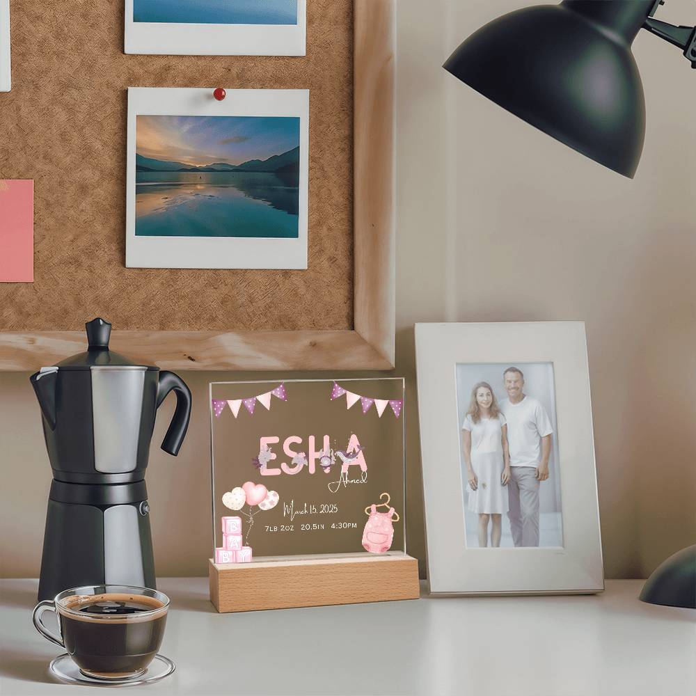 Gift for Muslim Daughter Baby Naming With Personalized by Qiyam