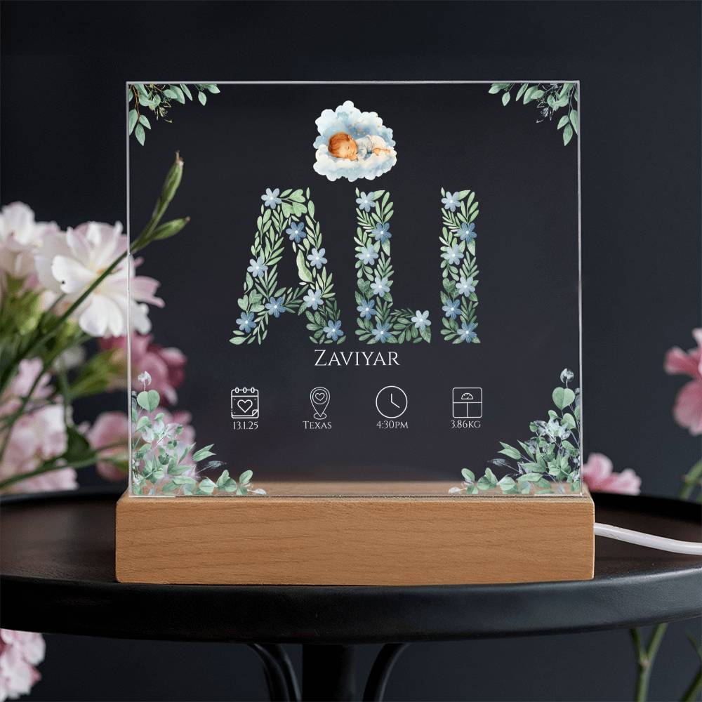 Gift for Muslim Son Baby Naming With Personalized by Qiyam