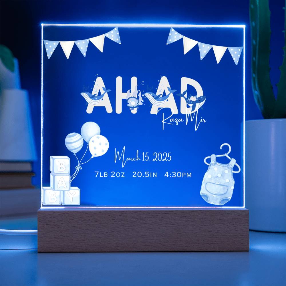 Gift for Muslim Son Baby Naming With Personalized by Qiyam