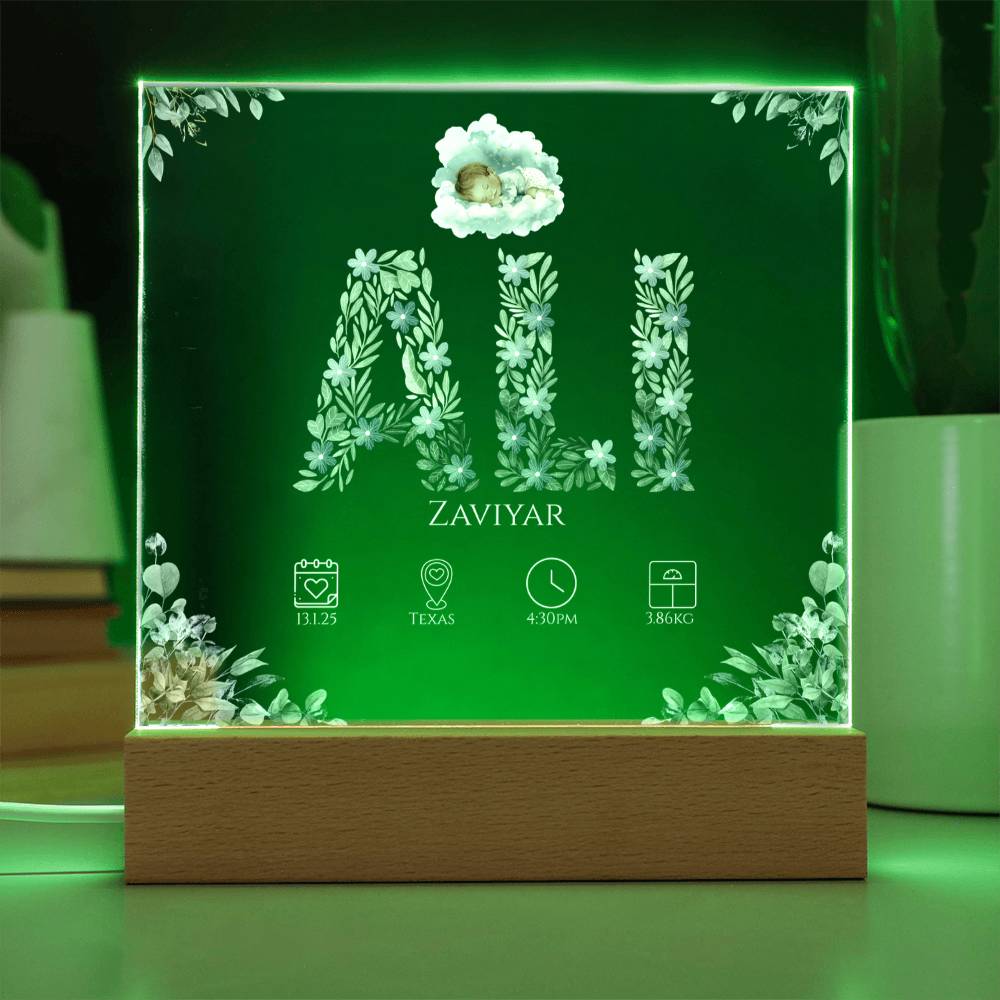 Gift for Muslim Son Baby Naming With Personalized by Qiyam