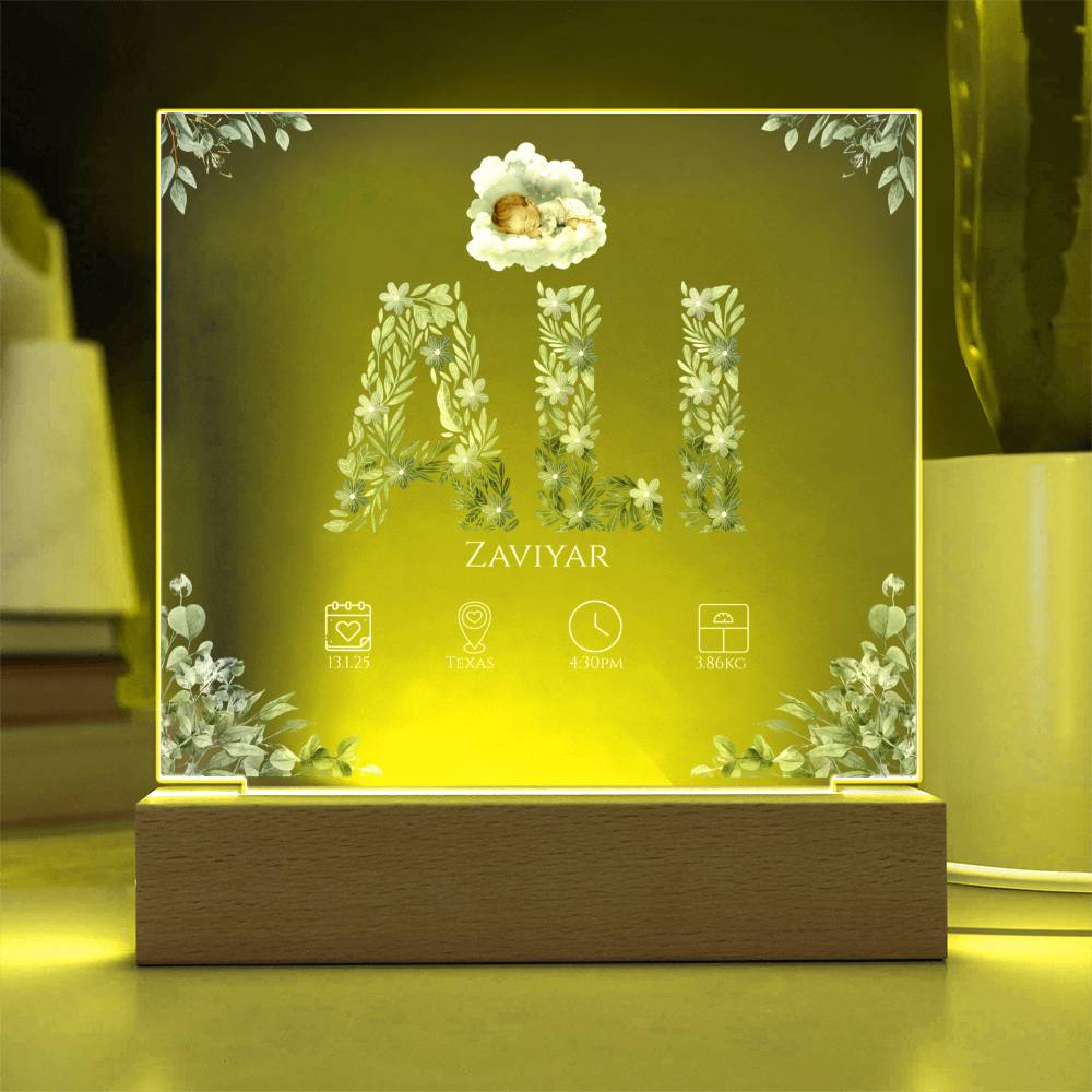 Gift for Muslim Son Baby Naming With Personalized by Qiyam