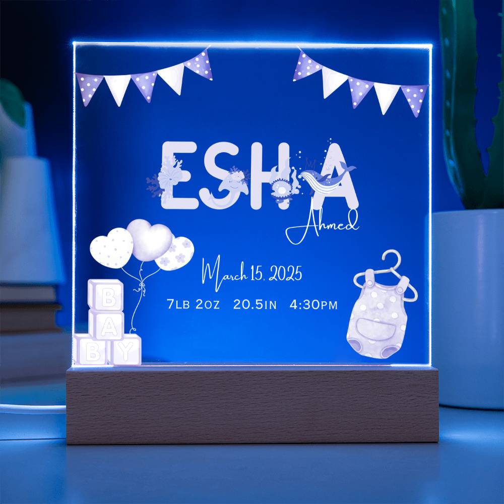 Gift for Muslim Daughter Baby Naming With Personalized by Qiyam