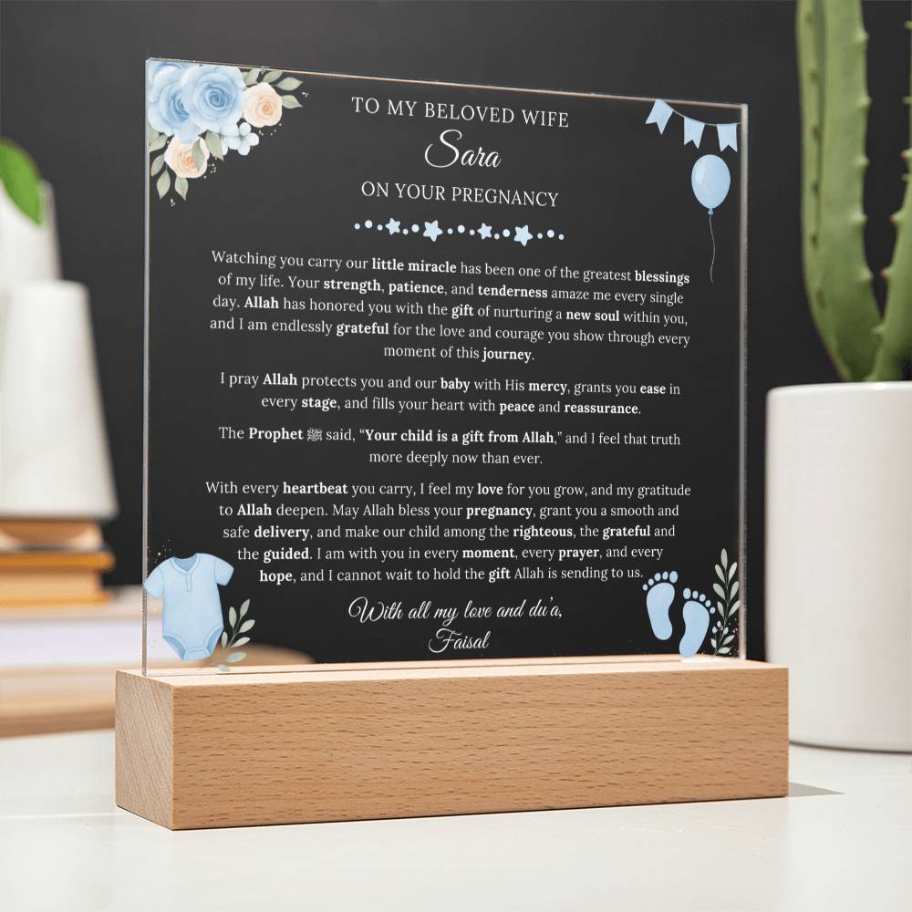 Gift for Wife Pregnancy From Husband, A Very Thoughtful Message With Hadith by Qiyam