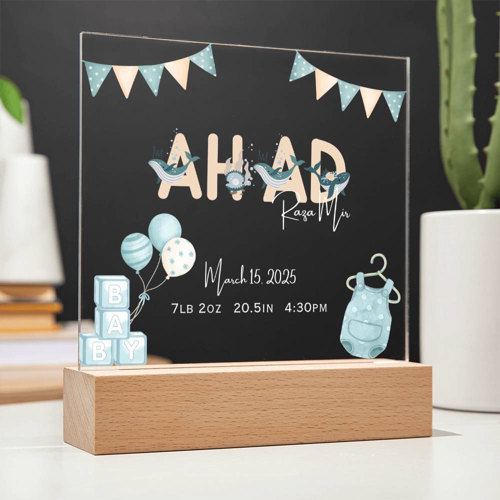 Gift for Muslim Son Baby Naming With Personalized by Qiyam