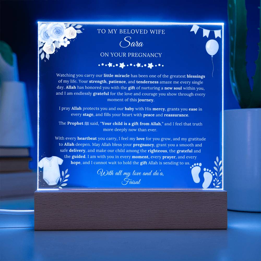 Gift for Wife Pregnancy From Husband, A Very Thoughtful Message With Hadith by Qiyam