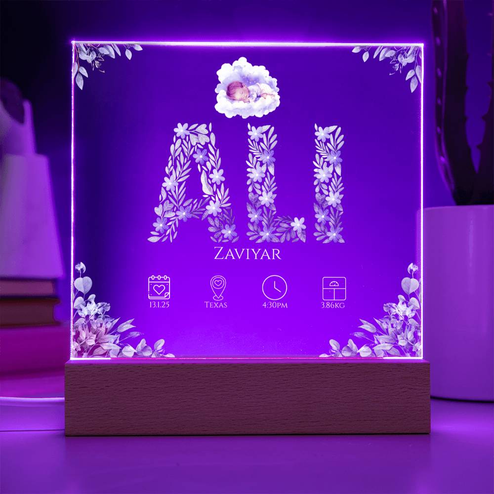 Gift for Muslim Son Baby Naming With Personalized by Qiyam