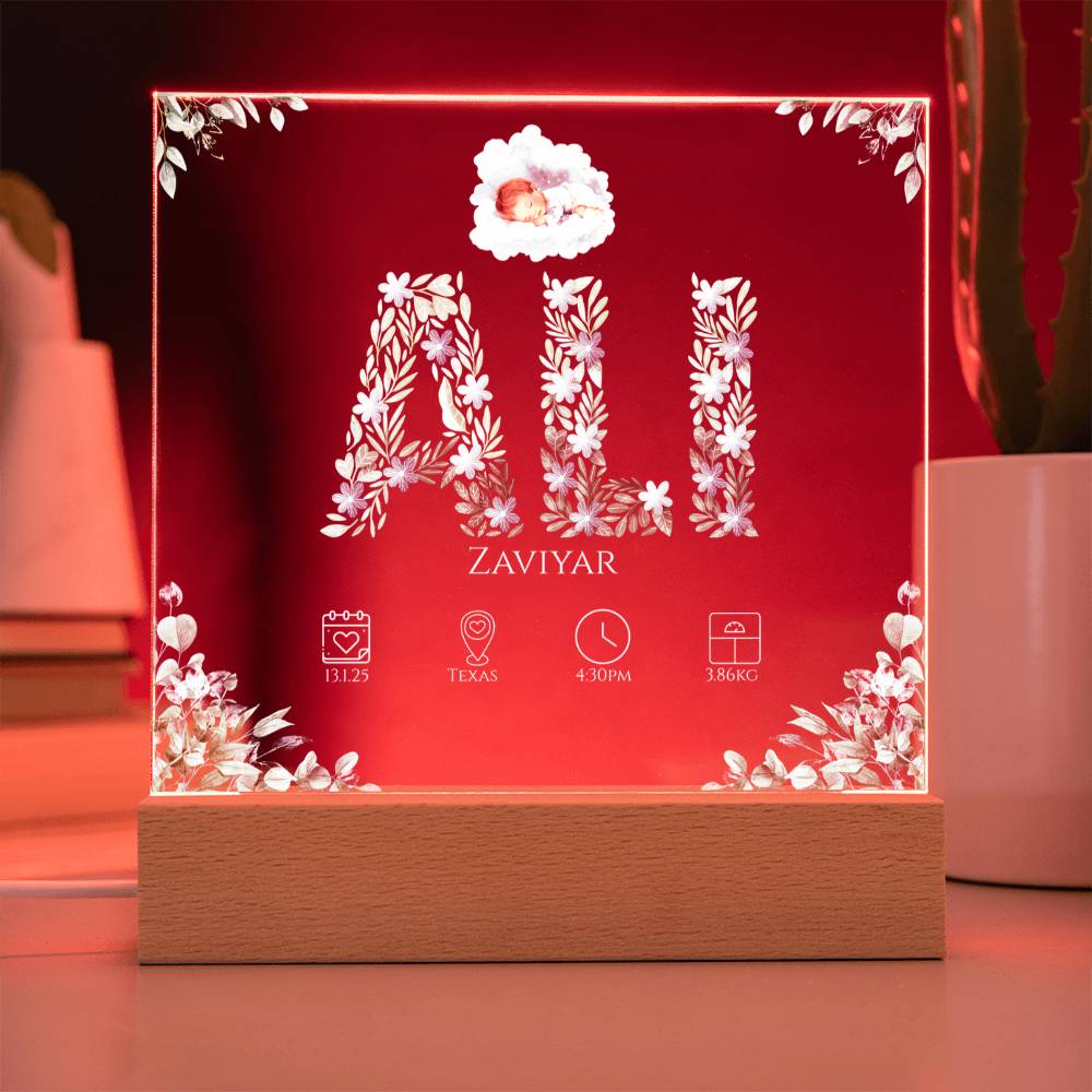 Gift for Muslim Son Baby Naming With Personalized by Qiyam