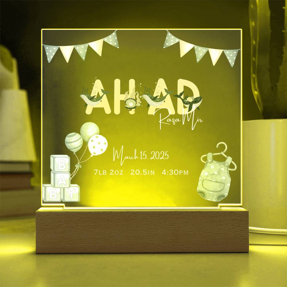 Gift for Muslim Son Baby Naming With Personalized by Qiyam